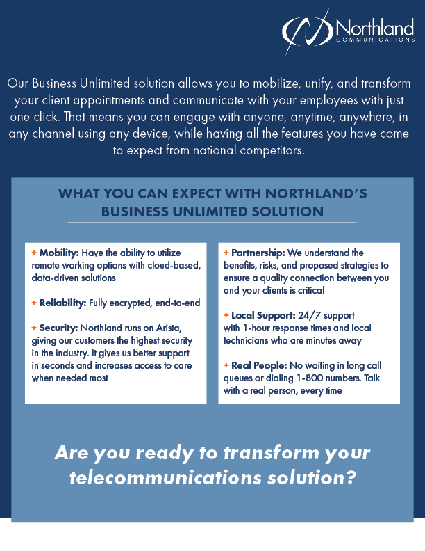  A Unified Communications Solution for Your Entire Organization 