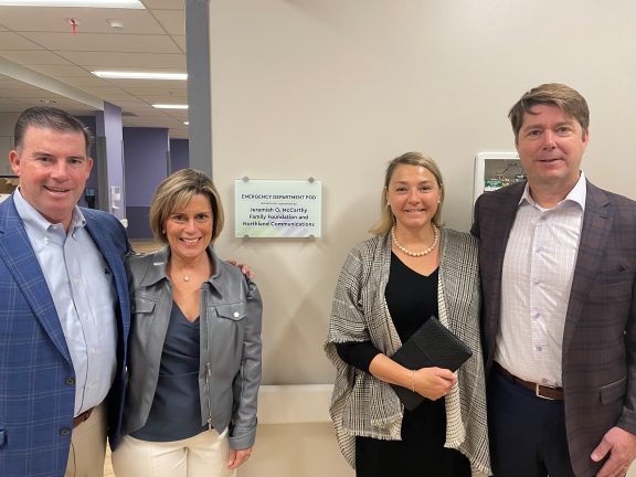  Jeremiah O. McCarthy Family Foundation & Northland Communications Becomes Member of MVHS Cornerstone Society; Emergency Department Pod Sponsor for New Wynn Hospital 